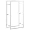vidaXL Stojan na palivov&eacute; dřevo 50x28x94 cm nerezov&aacute; ocel