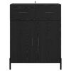 vidaXL Serv&iacute;rovac&iacute; skř&iacute;ň Čern&yacute; dub 69,5 x 34 x 90 cm kompozitn&iacute; dřevo