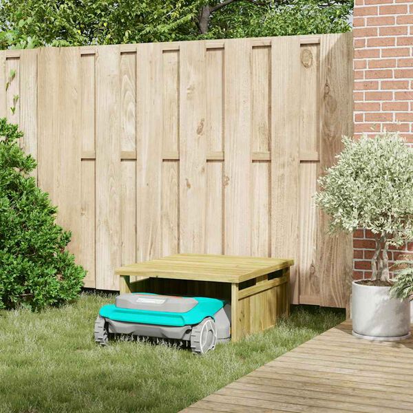 vidaXL Gar&aacute;ž na sekac&iacute; stroj Hněd&aacute; 73.5 x 81.5 x 38.5 cm