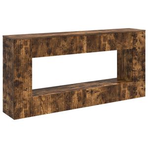 vidaXL Konzolov&yacute; stolek Uzen&yacute; Dub 155 x 29 x 74 cm Dřevěn&yacute; materi&aacute;l