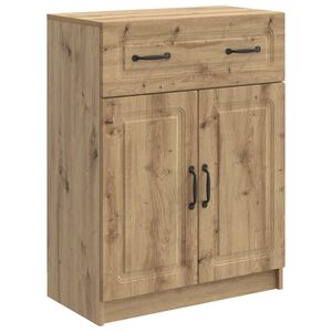 vidaXL Serv&iacute;rovac&iacute; skř&iacute;ň se z&aacute;suvkou Dub artisan 66 x 34,5 x 87 cm