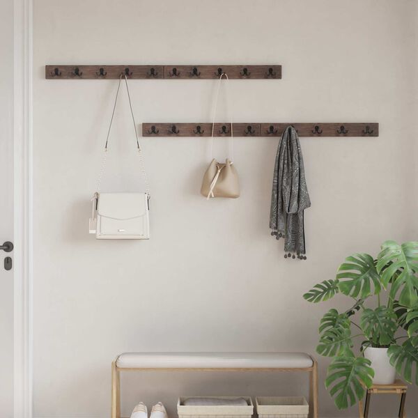 vidaXL H&aacute;ček Hněd&aacute; 60 x 7 x 8 cm Masivn&iacute; obnovovan&eacute; dřevo