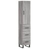 vidaXL Skř&iacute;ň highboard &scaron;ed&aacute; sonoma 34,5 x 34 x 180 cm kompozitn&iacute; dřevo