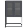 vidaXL Skř&iacute;ň highboard antracitov&aacute; 68x39x107 cm ocel