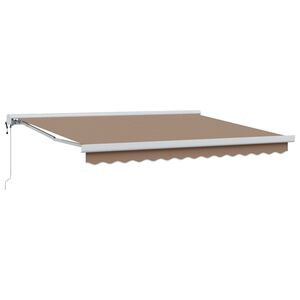 vidaXL Stahovac&iacute; mark&yacute;za Taupe 300 x 250 cm Textil a kov