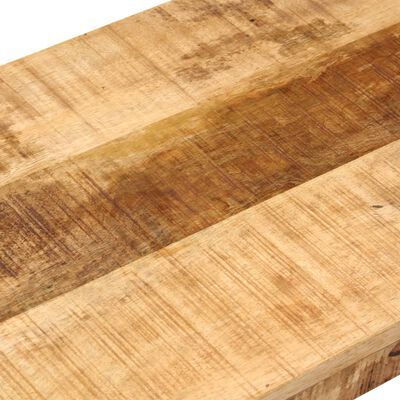 vidaXL Lavice 110 cm masivní hrubé mangovníkové dřevo a ocel