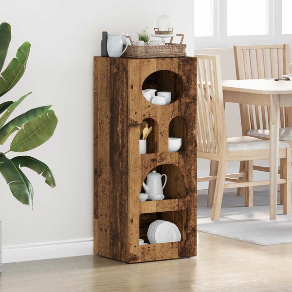 vidaXL Serv&iacute;rovac&iacute; skř&iacute;ň Star&eacute; dřevo 40 x 35 x 100,5 cm