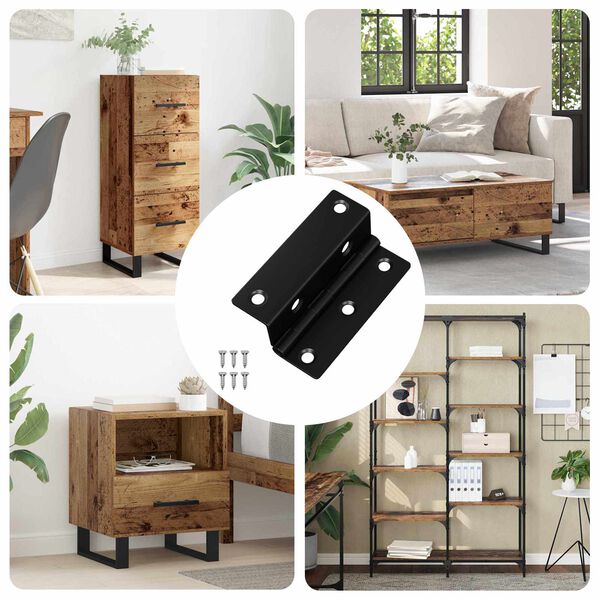 vidaXL Z&aacute;věs 537 pcs Čern&aacute; 38 x 17 x 60 mm Železo