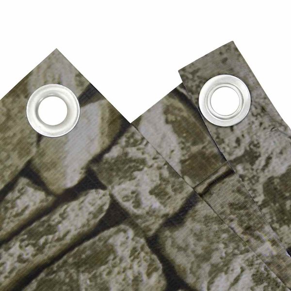 vidaXL Balkonov&aacute; z&aacute;stěna kamenn&yacute; vzhled 700 x 75 cm PVC