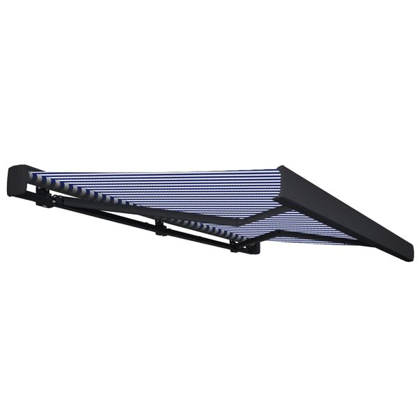 vidaXL Kazetov&aacute; mark&yacute;za s motorem 450 x 300 cm modr&aacute; a b&iacute;l&aacute;