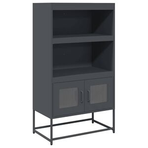 vidaXL Skř&iacute;ň highboard antracitov&aacute; 68x39x123 cm ocel