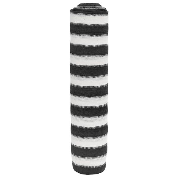 vidaXL St&iacute;nic&iacute; tkanina antracitov&aacute; a b&iacute;l&aacute; 2 x 25 m HDPE 75 g/m&sup2;