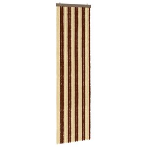 vidaXL Z&aacute;clona proti hmyzu Chenille Hněd&aacute; a b&eacute;žov&aacute; 56 x 200 cm 100% PP