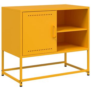 vidaXL TV skř&iacute;ňka hořčicově žlut&aacute; 68 x 39 x 60,5 cm ocel