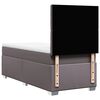 vidaXL Box spring postel s matrací šedá 100x200 cm umělá kůže