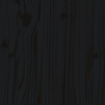 vidaXL Zahradní truhlík černý 40 x 40 x 39 cm masivní borové dřevo