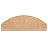 vidaXL Schodové rohože 15 ks 65 x 21 x 4 cm zlaté, půlkulaté, velké