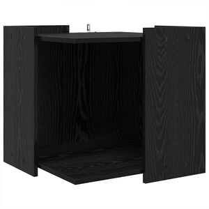 vidaXL Enclosure pro kočič&iacute; z&aacute;chod Čern&yacute; dub 53 x 53 x 51 cm