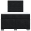 vidaXL Box spring postel s matrac&iacute; čern&aacute; 120 x 200 cm samet