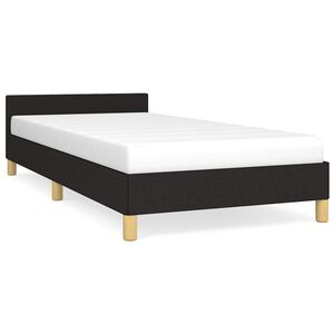 vidaXL R&aacute;m postele bez matrace čern&yacute; 100 x 200 cm textil