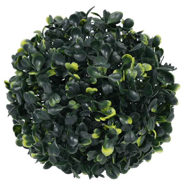 vidaXL Umělé buxus koule s LED světly 4 ks zelené 12 cm