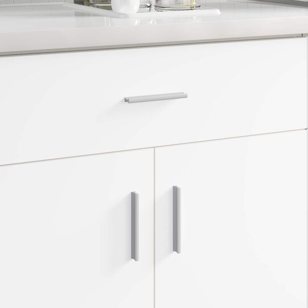 vidaXL Rukojeť 828 pcs Stř&iacute;brn&aacute; 105.7 x 7.4 x 15.5 mm Hlin&iacute;k