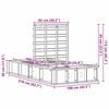 vidaXL R&aacute;m postele Hněd&aacute; 90 x 200 cm Masivn&iacute; borov&eacute; dřevo