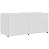 vidaXL TV stolek b&iacute;l&yacute; 80 x 34 x 36 cm kompozitn&iacute; dřevo