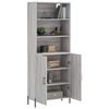 vidaXL Skř&iacute;ň highboard &scaron;ed&aacute; sonoma 69,5 x 34 x 180 cm kompozitn&iacute; dřevo