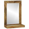 vidaXL Koupelnov&eacute; zrcadlo Hněd&aacute; 50 x 22 x 70 cm Masivn&iacute; mangov&eacute; dřevo