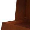 vidaXL Ohni&scaron;tě Hněd&aacute; 60 x 35 x 100 cm Povětrnostně odoln&aacute; ocel