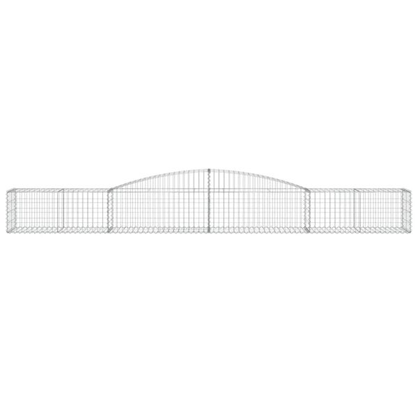 vidaXL Klenut&eacute; gabionov&eacute; ko&scaron;e 10 ks 400x50x40/60 cm pozinkovan&eacute; železo