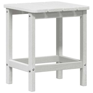 vidaXL Bočn&iacute; stůl B&iacute;l&aacute; 38 x 38 x 46 cm Polyethylen