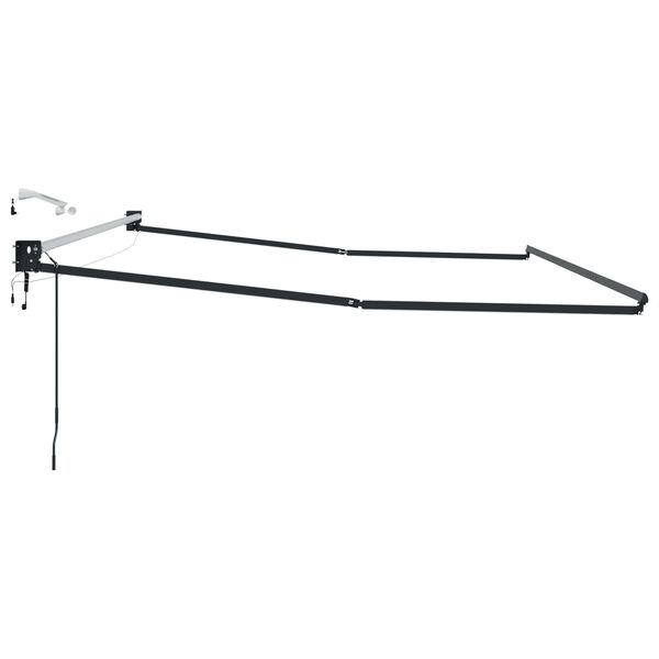 vidaXL Elektrick&yacute; skl&aacute;dac&iacute; r&aacute;m mark&yacute;zy Antracit 4 &times; 3 m Hlin&iacute;k