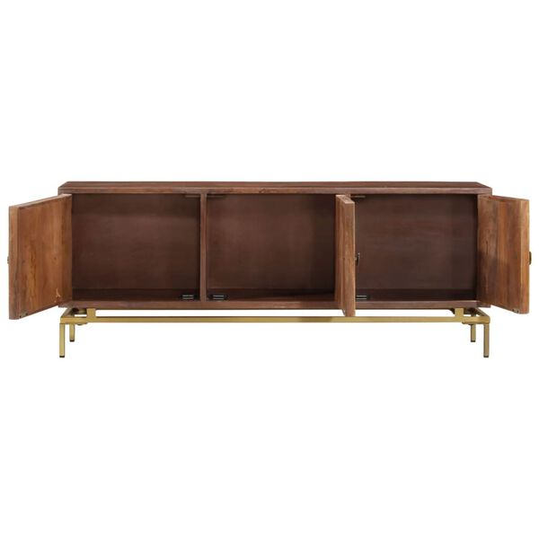 vidaXL TV stolek 120 x 30 x 46 cm masivní mangovníkové dřevo