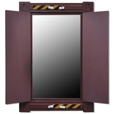 Unikátní nástěnné zrcadlo v dřěvěném rámu