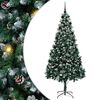vidaXL Uměl&yacute; v&aacute;nočn&iacute; stromeček Zelen&aacute; 210 cm PVC, ocel a plast