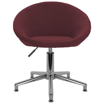 vidaXL Otočné jídelní židle 2 ks fialové textil