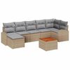 vidaXL Sada zahradn&iacute;ch pohovek 8 ks B&eacute;žov&aacute; polyratan