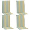 vidaXL Podu&scaron;ky na zahradn&iacute; židle s potiskem 4ks v&iacute;cebarevn&eacute; 120x50x3cm