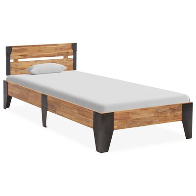 vidaXL Rám postele masivní akáciové dřevo broušený povrch 90 x 200 cm