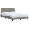 vidaXL R&aacute;m postele bez matrace taupe 120 x 200 cm textil