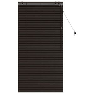 vidaXL Venet &scaron;koln&iacute; žaluzie Tmavě hněd&aacute; 75 x 160 cm 35 mm