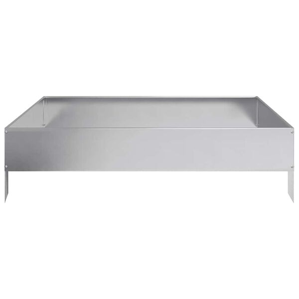 vidaXL Zahradn&iacute; vyv&yacute;&scaron;en&yacute; z&aacute;hon 100 x 100 x 26 cm pozinkovan&aacute; ocel