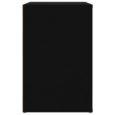 vidaXL Botník černý 130x35x54 cm kompozitní dřevo