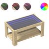 vidaXL Konferenčn&iacute; stolek s LED dub sonoma 93 x 53 x 45 cm kompozit