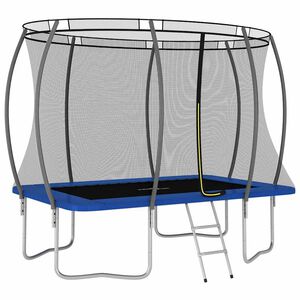 vidaXL Trampol&iacute;na s př&iacute;slu&scaron;enstv&iacute;m obd&eacute;ln&iacute;kov&aacute; 274x183x76 cm 150 kg