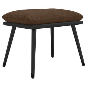 vidaXL Podnožka hněd&aacute; 45x29,5x35 cm textil a uměl&aacute; kůže