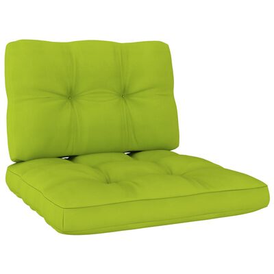 vidaXL Zahradní židle 2 ks jasně zelené podušky impregnovaná borovice