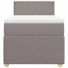 vidaXL Box spring postel s matrac&iacute; taupe 90x190 cm textil